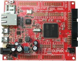 Development board for STM32F407ZGT6 CORTEX-M4 microcontroller with Ethernet, USB host, USB-OTG