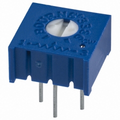 100 kOhms 0.5W, 1/2W PC Pins Through Hole Trimmer Potentiometer Cermet 1.0 Turn Top Adjustment