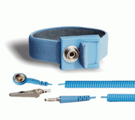 ESD grounding wrist strap 10mmsnap+cord and croco clip