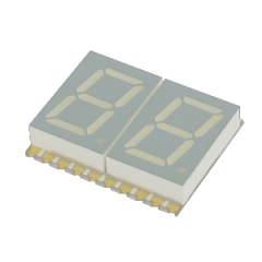 0.4"/10.2mm dual digit SMD red CA
