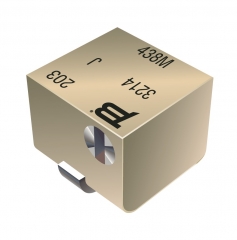 Trimmer Potentiometer, 5-Turn, 20K, ± 10%, 0.25W, 100ppm/C, Cermet, Top Adjust, 4.8x3.5x5.1mm, SMD