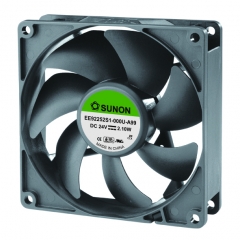 Fan Axial, 12VDC, 92x92x25mm, 2.0W, 87.55m3/h, 3000RPM  ||  DISCONTINUED  ||  Replacement - EF92251S1-1000U-A99