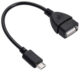 Adapter with cable Akyga AK-AD-09 micro USB B (m) / USB A (f) OTG 15cm