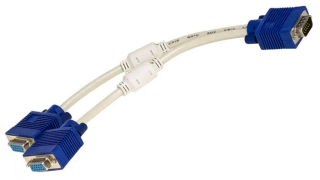 Adapter with cable Akyga AK-AD-20 VGA (m) / 2x VGA (f) 2x 15cm