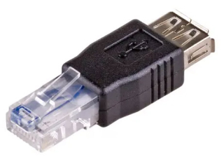 Adapter Akyga AK-AD-27 USB A (f) / RJ45 (m)
