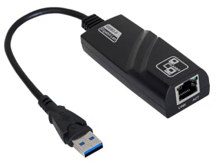 Adapter with cable Akyga AK-AD-31 network card USB A (m) / RJ45 (f) 10/100/1000 ver. 3.0 15cm