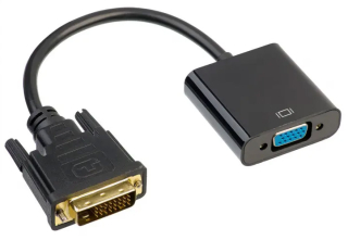 Converter adapter with cable Akyga AK-AD-50 DVI 24+1 pin (m) / VGA (f) 15cm