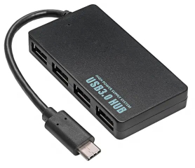 Hub USB Akyga AK-AD-52 active USB type C (m) / 4x USB A (f) ver. 3.1 20cm