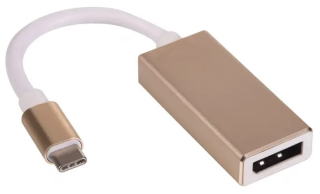 Converter adapter with cable Akyga AK-AD-56 USB type C (m) / DisplayPort (f) 15cm
