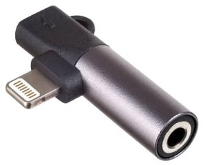 Adapter Akyga AK-AD-63 Lightning (m) / Lightning (f) / Jack 3.5 mm