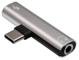 Adapter Akyga AK-AD-71 USB type C (m) / USB type C (f) / Jack 3.5 mm DAC