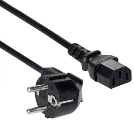 Power Cable Akyga AK-PC-01A CCA 3x0.5mm2 CEE 7/7 / IEC C13 1.5 m