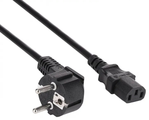 Power Cable Akyga AK-PC-01S CU 3x1.5mm? CEE 7/7 / IEC C13 1.5m