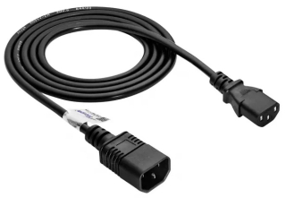 Extension Power Cable Akyga AK-PC-03C CU 3x0.75mm? IEC C13 / IEC C14 1.8m