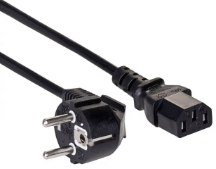 Power Cable Akyga AK-PC-05C CU 3x1mm? CEE 7/7 / IEC C13 5m