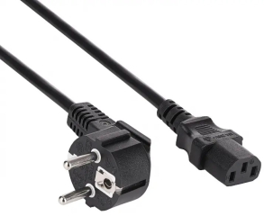 Power Cable Akyga AK-PC-05S CU 3x1.5mm? CEE 7/7 / IEC C13 5m