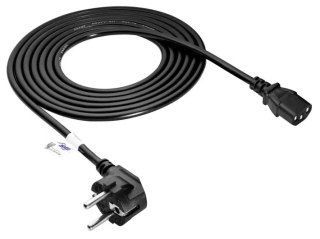 Power Cable Akyga AK-PC-06A CCA 3x0.75mm? CEE 7/7 / IEC C13 3 m