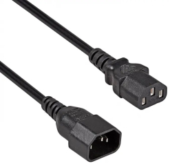 Extension Power Cable Akyga AK-PC-07C CU 3x1mm? IEC C13 / IEC C14 3m