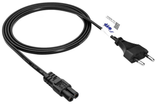 Figure Eight Power Cable Akyga AK-RD-01C CU 2x0.5mm? CEE 7/16 / IEC C7 1.5m
