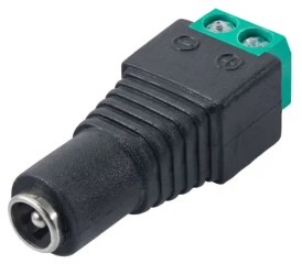 Twisted connector Akyga AK-SC-17 5.5 x 2.1 mm (f) UTP CCTV