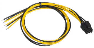 Service cable for PC PSU Akyga AK-SC-19 PCI-E 6 pin (m) 45 cm