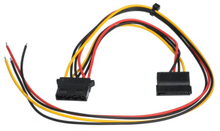 Service cable for PC PSU Akyga AK-SC-23 Molex (f) / Sata (f) 40 / 15 cm