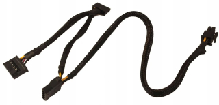 Adapter with cable for modular PSU Akyga AK-SC-37 MOLEX (f) / SATA (f) / SATA (f) 35+15+15 cm