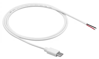 USB type C (m) cable open version Akyga AK-SC-40 1m white