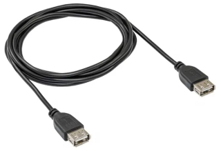 Cable USB Akyga AK-USB-06 USB A (f) / USB A (f) ver. 2.0 1.8m