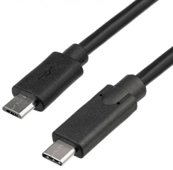 Cable USB Akyga AK-USB-16 micro USB B (m) / USB type C (m) ver. 2.0 1.0m