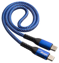 Cable USB Akyga AK-USB-36 USB type C (m) / USB type C (m) ver. 2.0 100W 0.5m