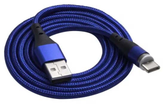 Cable USB Akyga AK-USB-42 USB type A (m) / USB type C (m) magnetic ver. 2.0 1.0m