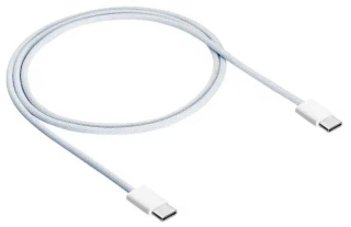 Cable USB Akyga AK-USB-51 USB type C (m) / USB type C (m) for iPhone 15 Braided ver. 2.0 60W 1m