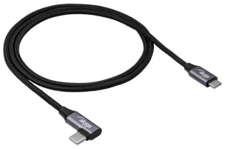 Cable USB Akyga AK-USB-54 USB type C (m) / USB type C (m) Angle ver. 2.0 60W 1m