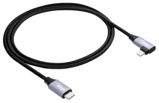 Cable USB Akyga AK-USB-56 USB type C (m) / Lightning (m) Angle ver. 2.0 30W 1m