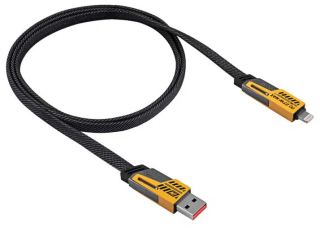 Cable USB Akyga AK-USB-57 USB A (m) + USB type C (m) / USB type C (m) + Lightning (m) ver.2.0 65W 1m