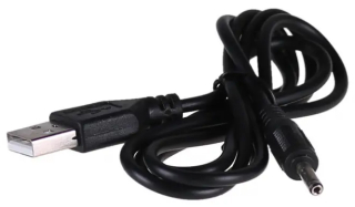 DC Cable Akyga AK-DC-03 CU USB A (m) / 3.5 x 1.35 mm (m) 0.8 m