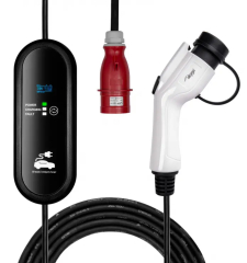 Charger for Electric Cars Akyga AK-EC-24 CEE 5pin GB/T LCD 3-Phases 32A 22kW 5m