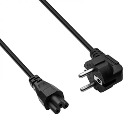Power Cable for Notebook Akyga AK-NB-01A Clover CCA 3x0.5mm? CEE 7/7 / IEC C5 1.5 m