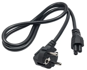 Power Cable for Notebook Akyga AK-NB-08A CCA 3x0.5mm2 Clover CCA CEE 7/7 / IEC C5 1 m
