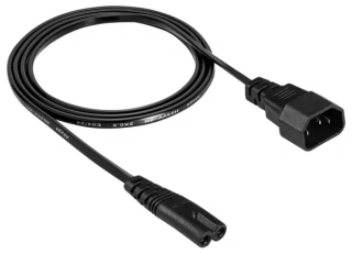 Extension Power Cable Akyga AK-PC-15A CCA 2x0.5mm? IEC C7 / IEC C14 1.5m