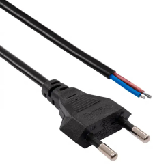 Open Tip Power Cable Akyga AK-OT-04A CU 2x0.5mm? CEE 7/16 1.5 m
