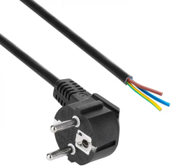 Open Tip Power Cable Akyga AK-OT-01S CU 3x1.5mm? CEE 7/7 1.5m