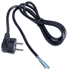 Open Tip Power Cable Akyga AK-OT-01P CU 3x1mm? CEE 7/7 1.5m