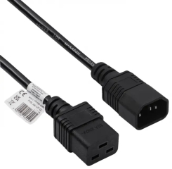 Server Extension Power Cable Akyga AK-UP-02 CU 3x1mm? IEC C19 / IEC C14 1.8 m