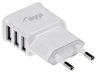 Wall charger Akyga AK-CH-05 15W 3x USB-A 5V / 3.1A white