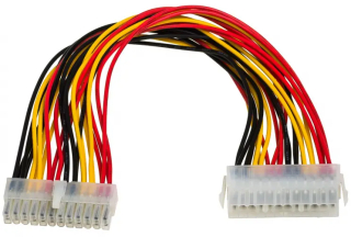 Adapter with cable Akyga AK-CA-09 extension P1 20+4 pin (f) / P1 20+4 pin (m) 30cm