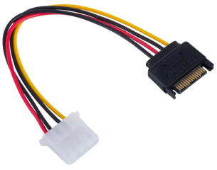 Adapter with cable Akyga AK-CA-11 SATA (m) / Molex (f) 15cm