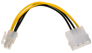 Adapter with cable Akyga AK-CA-12 Molex (m) / P4 (f) 15cm