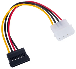 Adapter with cable Akyga AK-CA-17 Molex (m) / SATA (f) 15cm